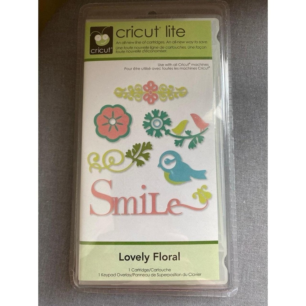 Cricut Lite Expression Cartridge Lovely Floral Smile New DIY Sewing